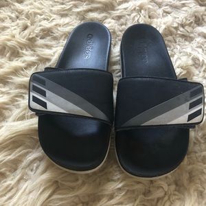 Adidas slides for post game fun